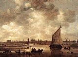 Jan Van Goyen Famous Paintings - View of Leiden